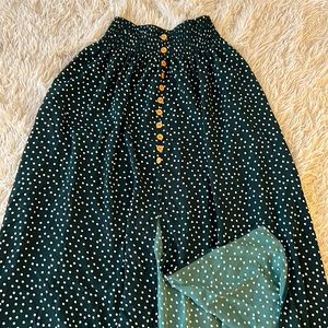 Shein Long Polkadot Skirt